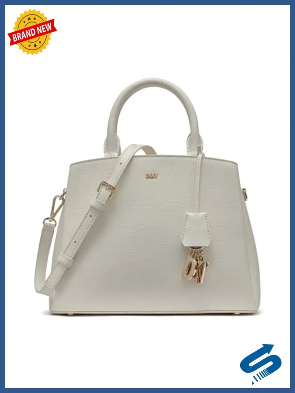 Faux Leather Satchel with Adjustable Strap Medium
